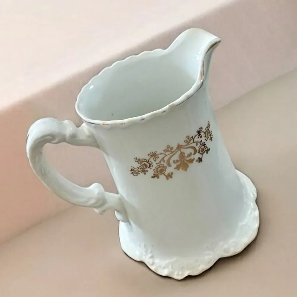 Homer Laughlin Hudson Vintage Creamer Milk Pitcher Floral 1908-1920